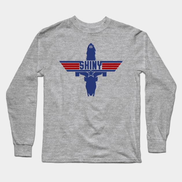 Firefly 'Shiny' Topgun mashup Long Sleeve T-Shirt by Evarcha